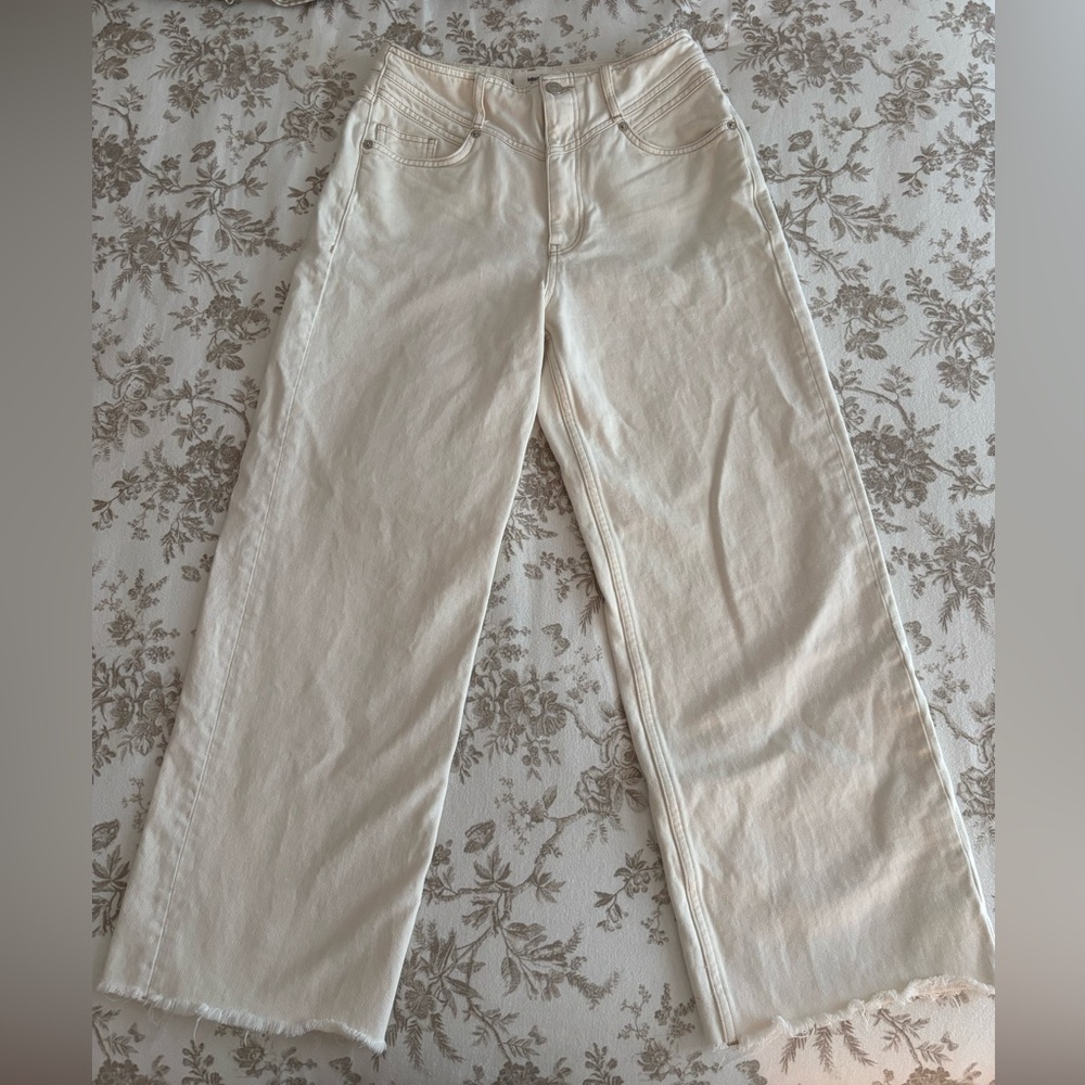 Mango White Jeans